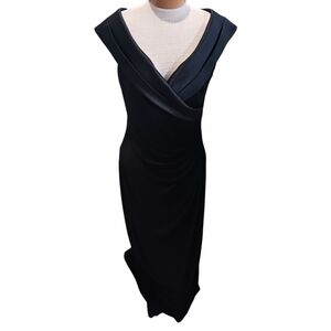 Lauren Ralph Lauren Black Maxi Formal Dress Size 10 Wedding Guest